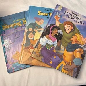 Vintage Disney Storybooks Snow White, the Hunchback of Notre Dame, Sleeping